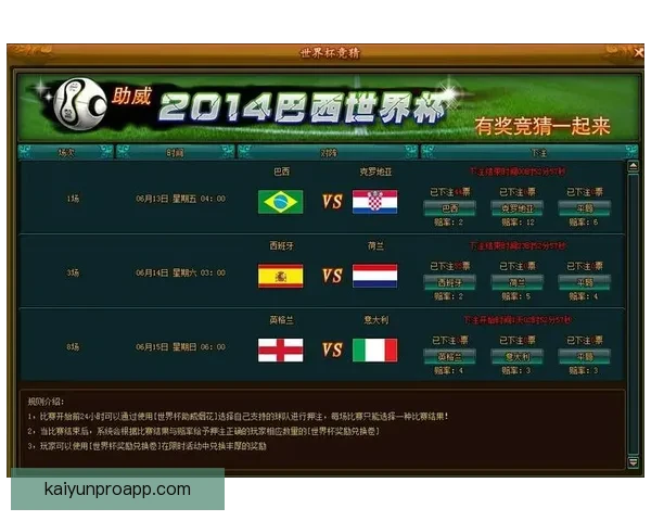 世界杯精彩竞猜结果大揭秘 精准预测赛果赢取荣耀
